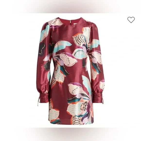 Anthropologie Hutch Puff Shoulder Long Sleeve Minidress, XLARGE NWT